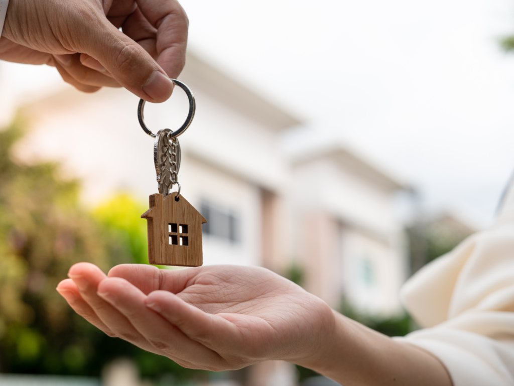 Accepting keys to your new home