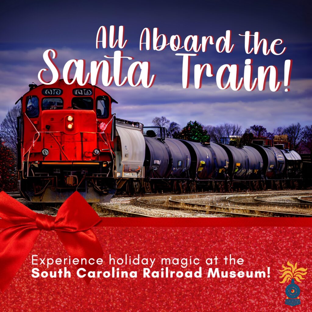 Flyer about the Santa Train Rides Blog Article.