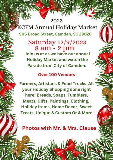 Kershaw County Farmers Market Annual Holiday Market